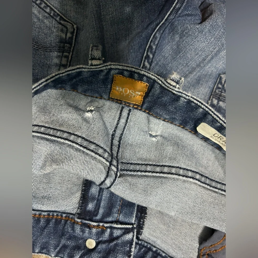 Hugo Boss Orange 24 Jeans Regular Fit Blue Denim Size 40/32 Medium Wash Low Rise
